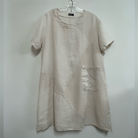 M for Bolide Linen Dress with Crochet Detail - Picture 1 of 12